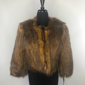 Faux Fur Cropped Jacket